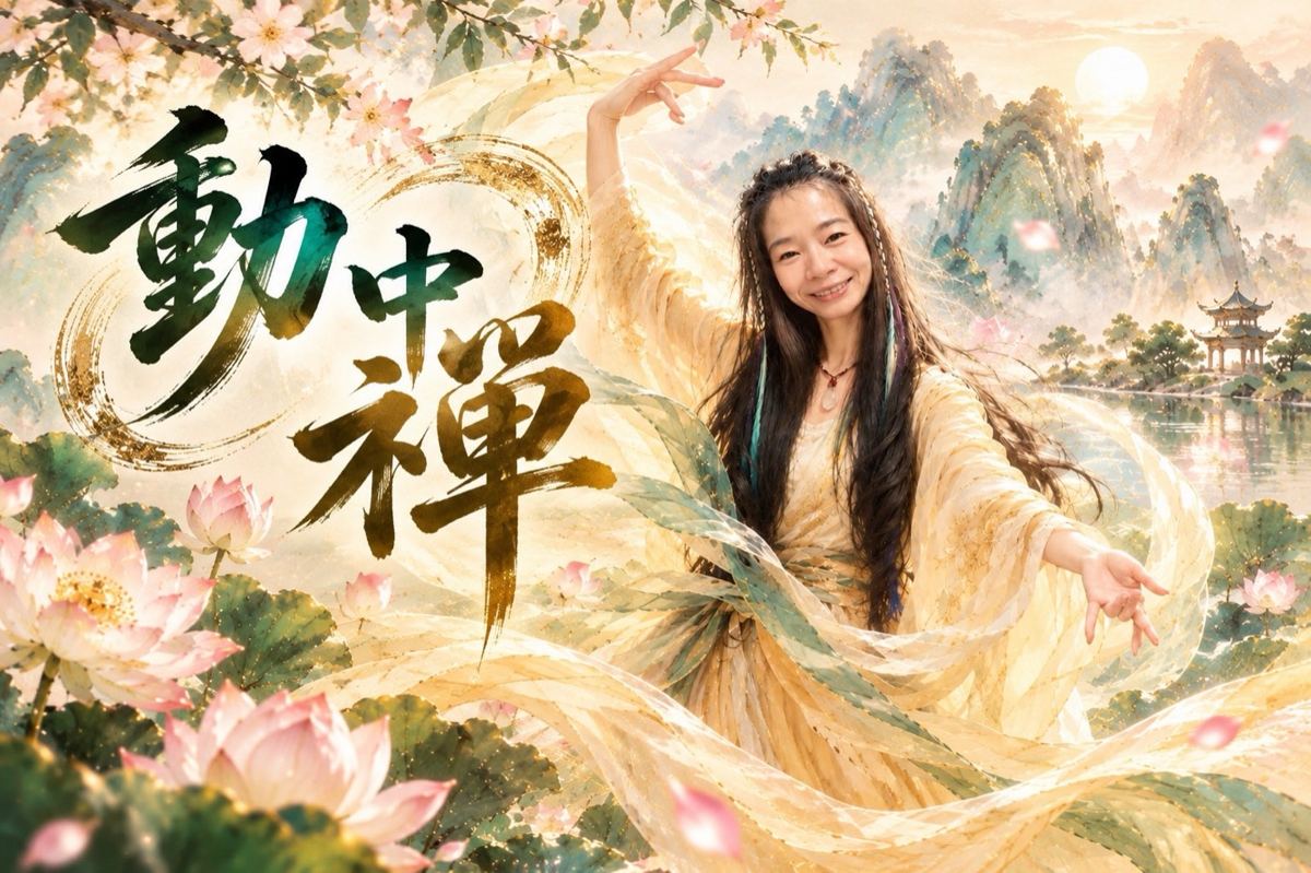 動中禪：沛鈮老師的舞姿與書法金字